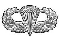 Parachuting badge